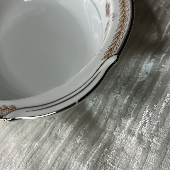 RC SERVING BOWL VTG 1960s PATTERN NORITAKE 564 VICTORIAN ROSES AND LAUREL TRIM - Picture 10 of 14